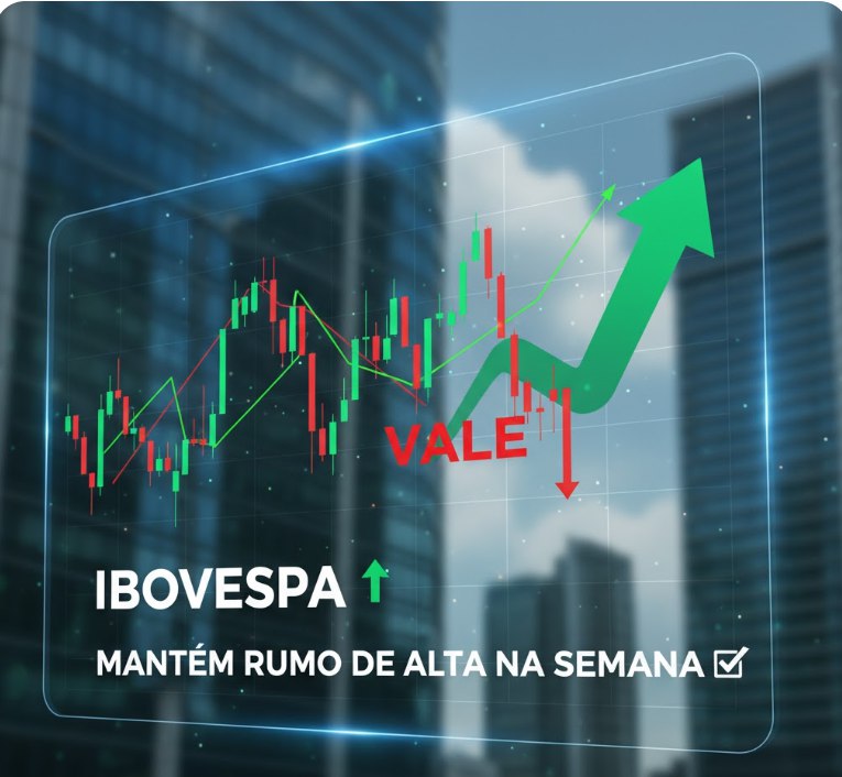 Ibovespa hesita com pressão da Vale, mas mantém rumo de alta na semana